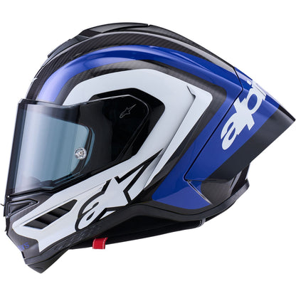 Alpinestars Supretech R10 Helmet - 22.06 - Arius - Gloss Black/White/Blue_2564318