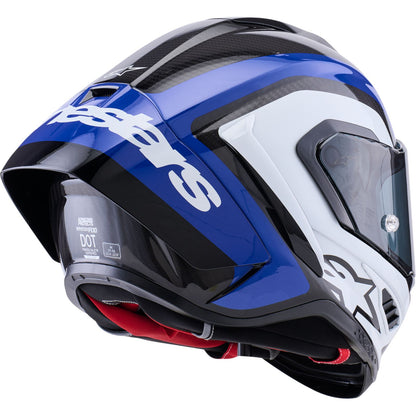 Alpinestars Supretech R10 Helmet - 22.06 - Arius - Gloss Black/White/Blue_2565465