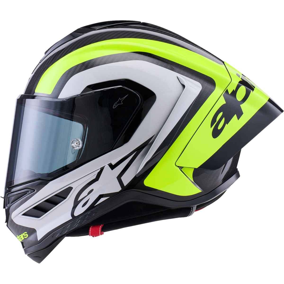 Alpinestars Supertech R10 Helmet - 22.06 - Arius - Gloss Black/Silver/Yellow Fluo_2562809