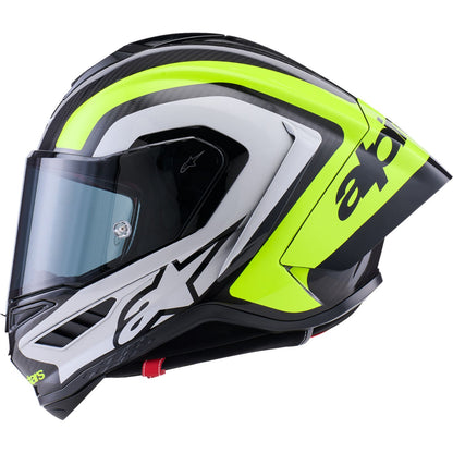 Alpinestars Supertech R10 Helmet - 22.06 - Arius - Gloss Black/Silver/Yellow Fluo_2562809