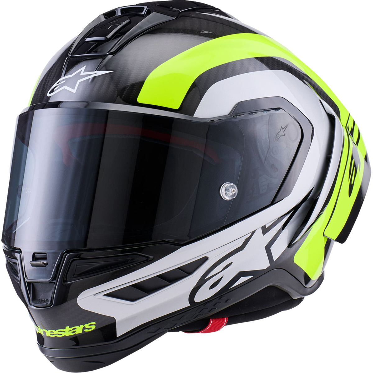 Alpinestars Supertech R10 Helmet - 22.06 - Arius - Gloss Black/Silver/Yellow Fluo_2566093