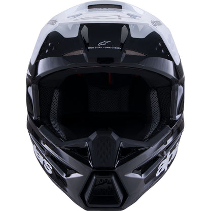 Alpinestars SM3 Helmet - Radium - Gloss Black/White/Gray - XS [MPN: 8300826-1546-XS]_2561782