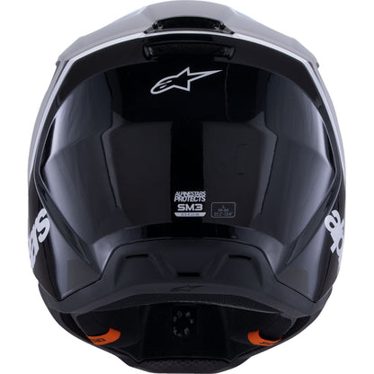 Alpinestars SM3 Helmet - Radium - Gloss Black/White/Gray - XS [MPN: 8300826-1546-XS]_2561946