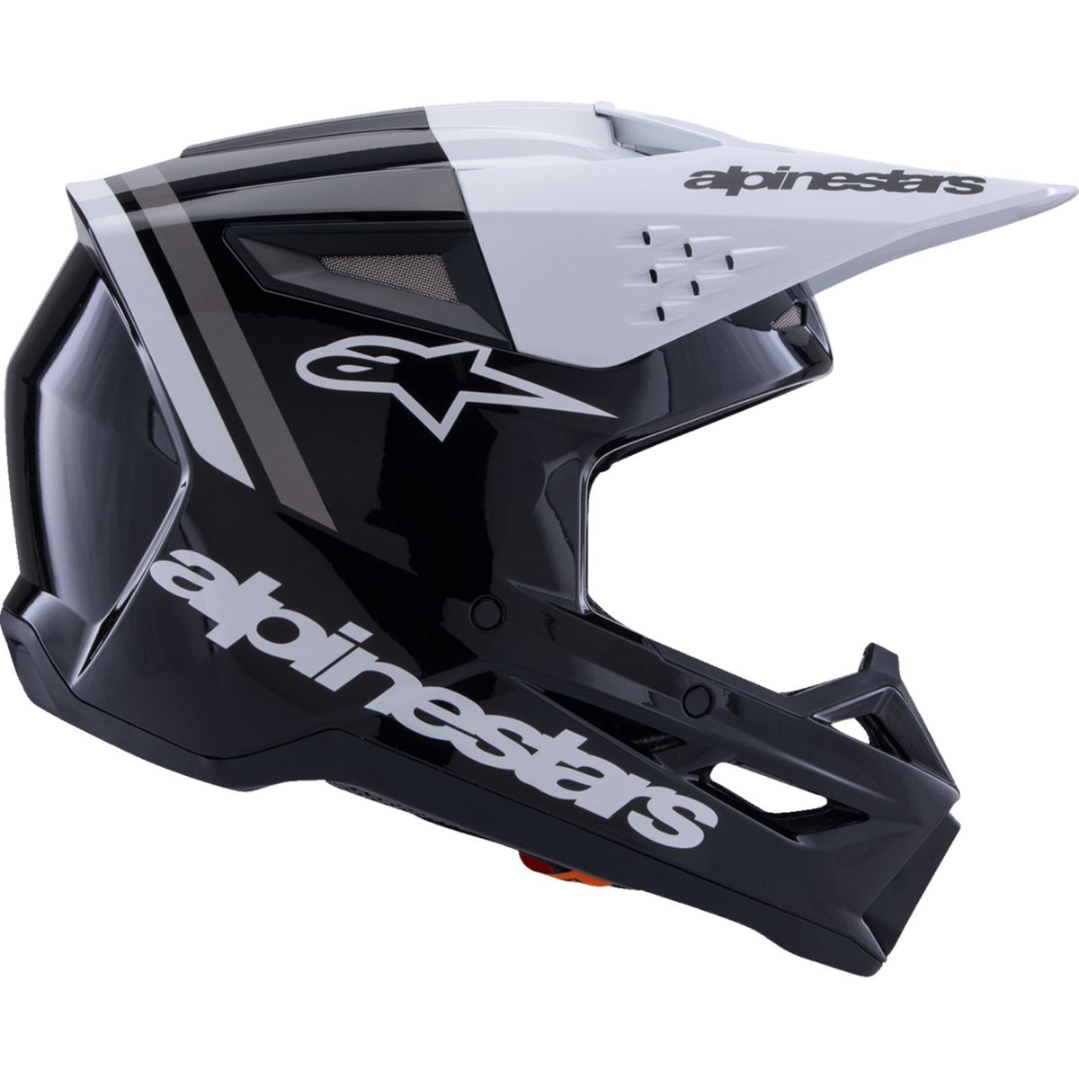 Alpinestars SM3 Helmet - Radium - Gloss Black/White/Gray - XS [MPN: 8300826-1546-XS]_2562476