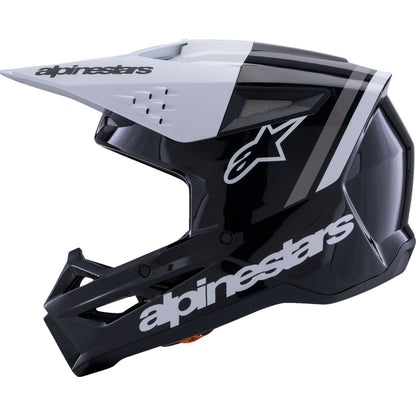 Alpinestars SM3 Helmet - Radium - Gloss Black/White/Gray - XS [MPN: 8300826-1546-XS]_2564152