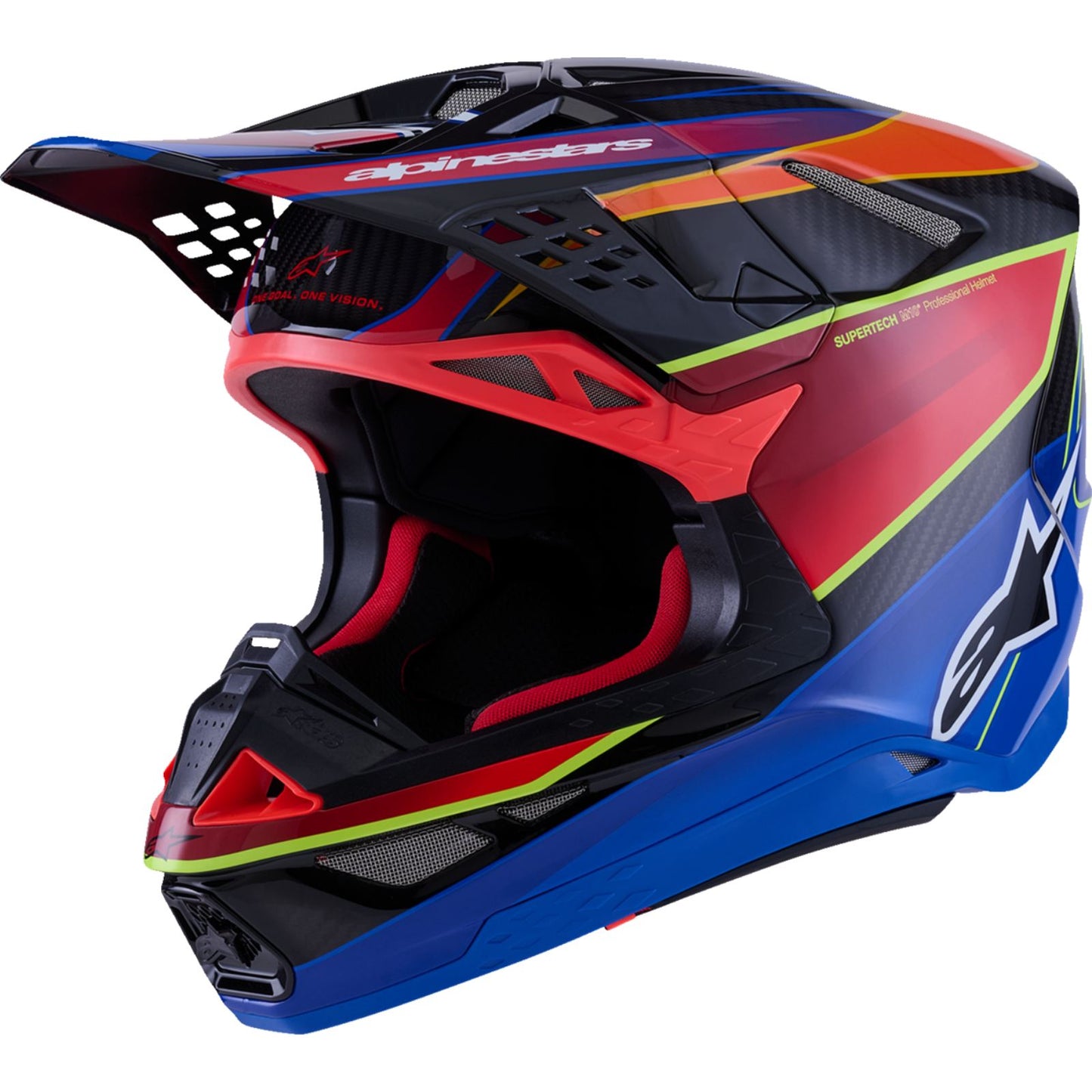 Alpinestars Supertech M10 Helmet - MIPS® - Era - Gloss Blue/Red/Yellow Fluo - XS [MPN: 8301223-7356-XS]_2558542