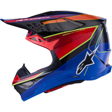 Alpinestars Supertech M10 Helmet - MIPS® - Era - Gloss Blue/Red/Yellow Fluo - XS [MPN: 8301223-7356-XS]_2561834
