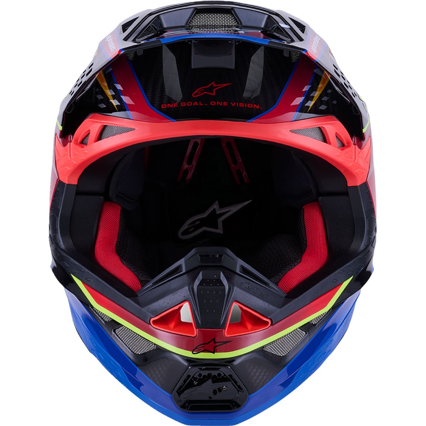 Alpinestars Supertech M10 Helmet - MIPS® - Era - Gloss Blue/Red/Yellow Fluo - XS [MPN: 8301223-7356-XS]_2563075