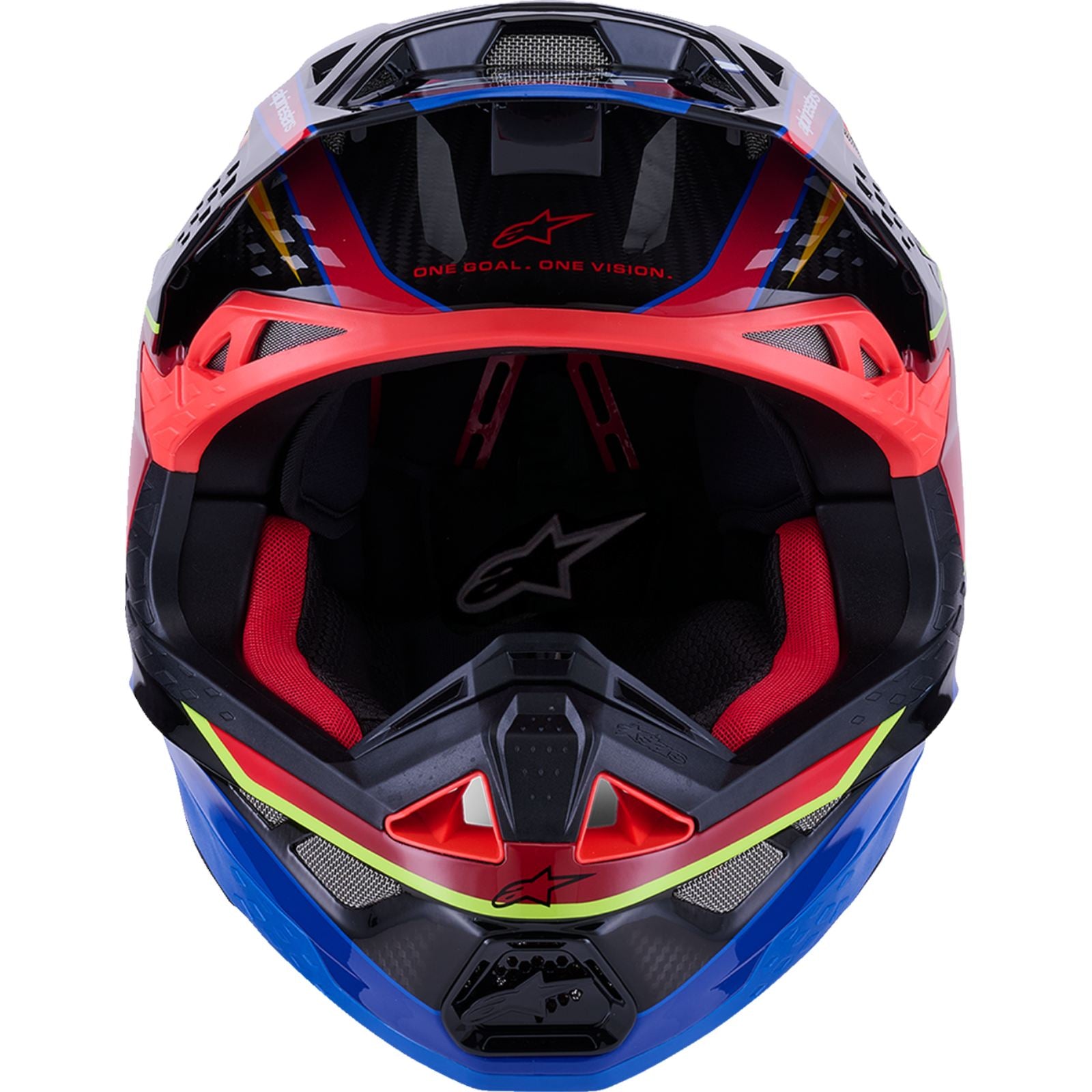 Alpinestars Supertech M10 Helmet - MIPS® - Era - Gloss Blue/Red/Yellow Fluo - XS [MPN: 8301223-7356-XS]_2563075