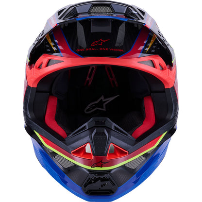 Alpinestars Supertech M10 Helmet - MIPS® - Era - Gloss Blue/Red/Yellow Fluo - XS [MPN: 8301223-7356-XS]_2563075
