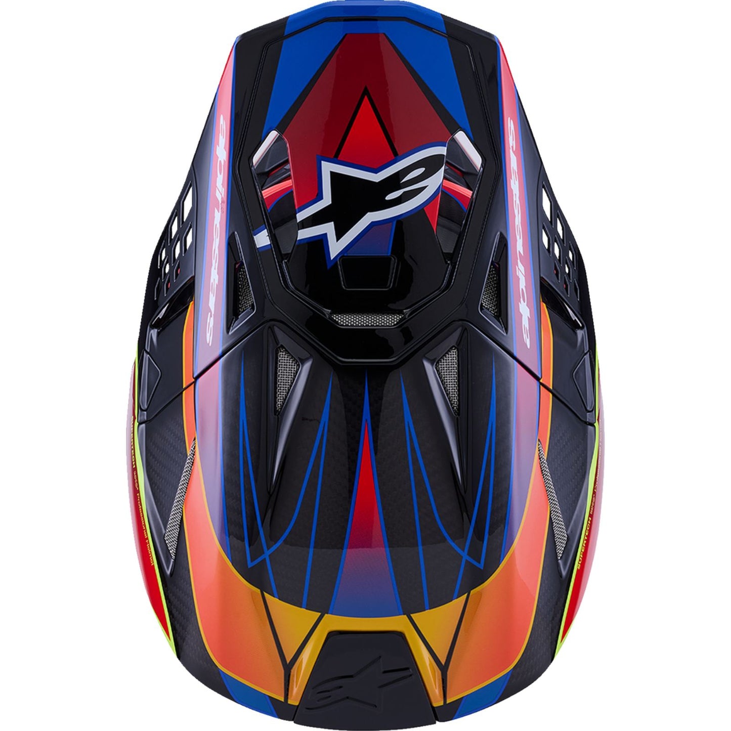 Alpinestars Supertech M10 Helmet - MIPS® - Era - Gloss Blue/Red/Yellow Fluo - XS [MPN: 8301223-7356-XS]_2565421