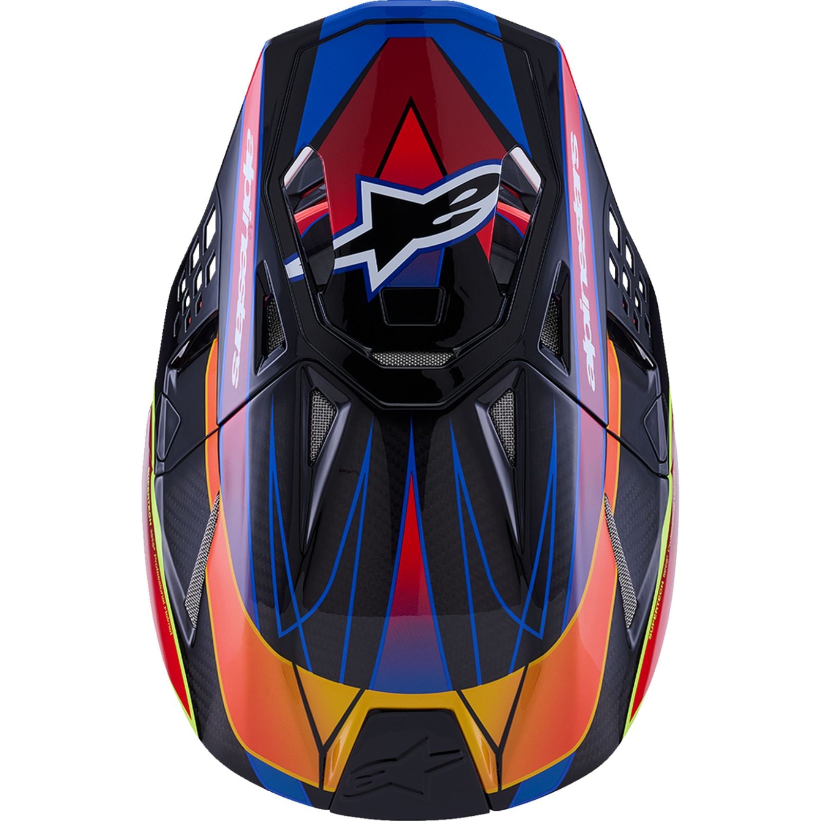 Alpinestars Supertech M10 Helmet - MIPS® - Era - Gloss Blue/Red/Yellow Fluo - XS [MPN: 8301223-7356-XS]_2565421