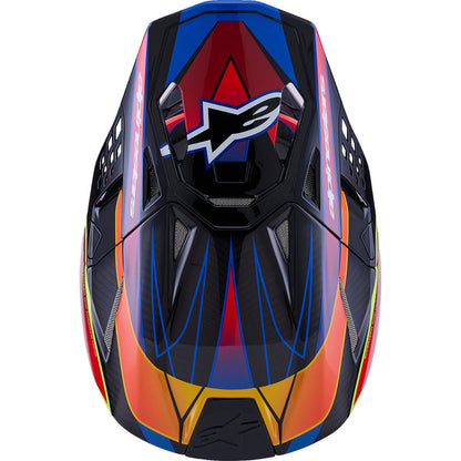 Alpinestars Supertech M10 Helmet - MIPS® - Era - Gloss Blue/Red/Yellow Fluo - XS [MPN: 8301223-7356-XS]_2565421