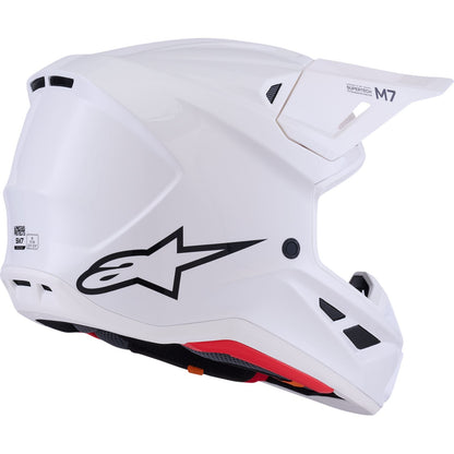Alpinestars SM7 Helmet - Solid - Gloss White_2561398