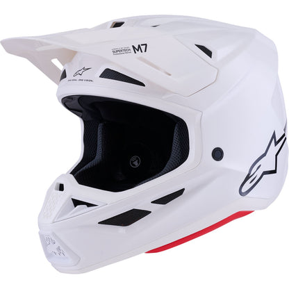 Alpinestars SM7 Helmet - Solid - Gloss White_2563187
