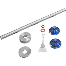 Paul Yaffe's Bagger Nation Axle Cover Kit - Y-Axle Rod - Front - Standard/12 Point - Blue [MPN: PYO:YTPR-18L-BE]_2560755