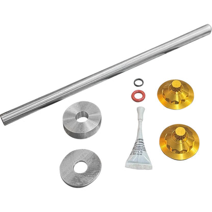 Paul Yaffe's Bagger Nation Axle Cover Kit - Y-Axle Rod - Front - Standard/12 Point - Gold [MPN: PYO:YTPR-18L-GD]_2559176