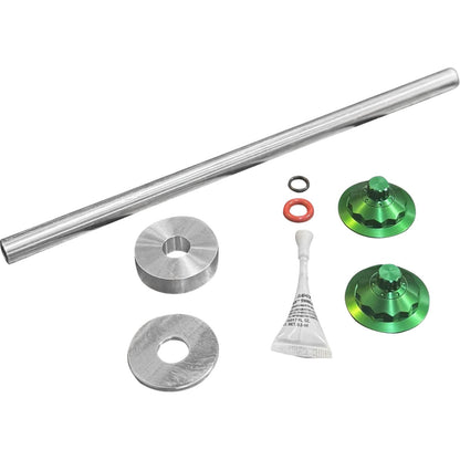 Paul Yaffe's Bagger Nation Axle Cover Kit - Y-Axle Rod - Front - Standard/12 Point - Green [MPN: PYO:YTPR-18L-GN]_2564126