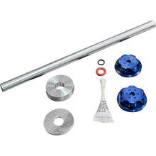 Paul Yaffe's Bagger Nation Axle Cover Kit - Y-Axle Rod - Front - Standard/Turret - Blue [MPN: PYO:YHTR-18L-BE]_2563796