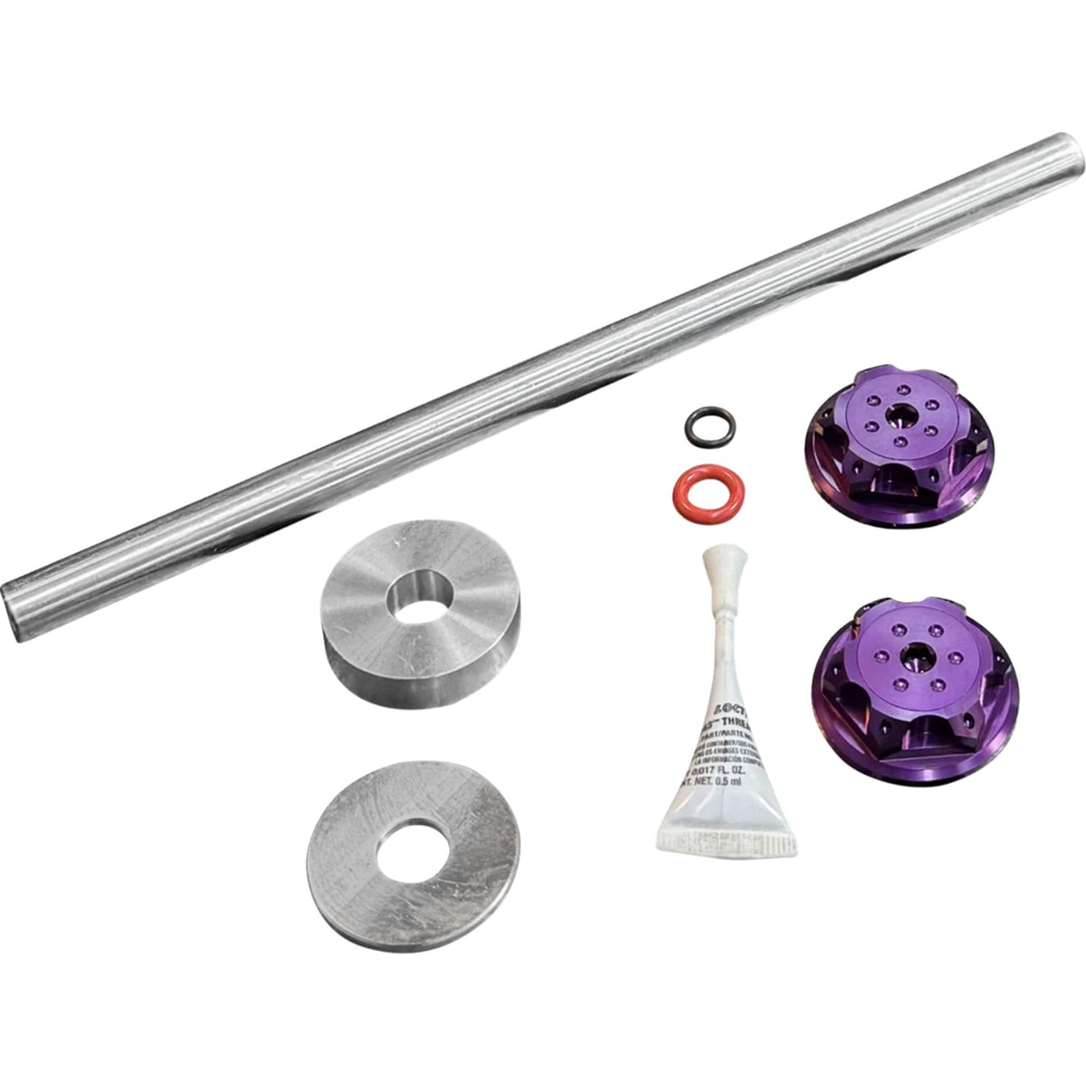 Paul Yaffe's Bagger Nation Axle Cover Kit - Y-Axle Rod - Front - Standard/Turret - Purple [MPN: PYO:YHTR-18L-PR]_2562994
