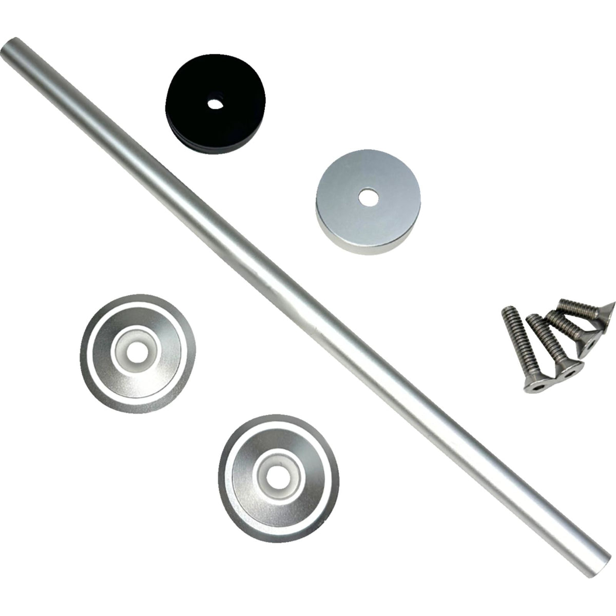 Custom Dynamics Front Axle Cover Kit - Silver for M8 [MPN: CD-AC-P]_2562630