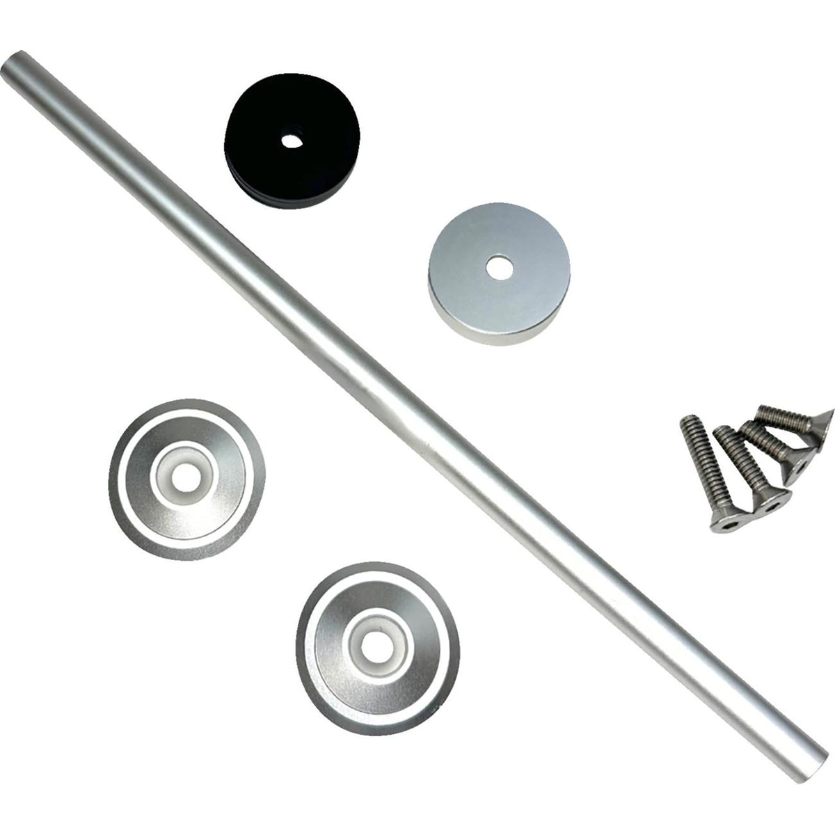 Custom Dynamics Front Axle Cover Kit - Silver for M8 [MPN: CD-AC-P]_2568446