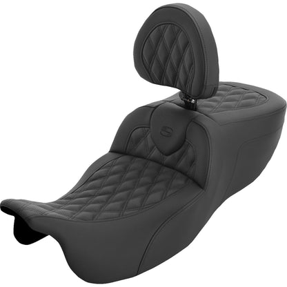 Saddlemen Roadsofa™ Extended Reach Seat - Lattice Stitch - FLRT/FLTRT '15-'25 [MPN: 815-07-184BR]_2561105