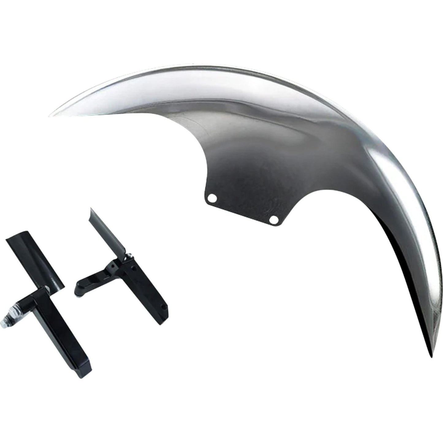 Paul Yaffe's Bagger Nation Cafe Front Fender - 18" Wheel Debris Guards for HD Softail [MPN: PYO:CAFE-19-18SG-B]_2561390