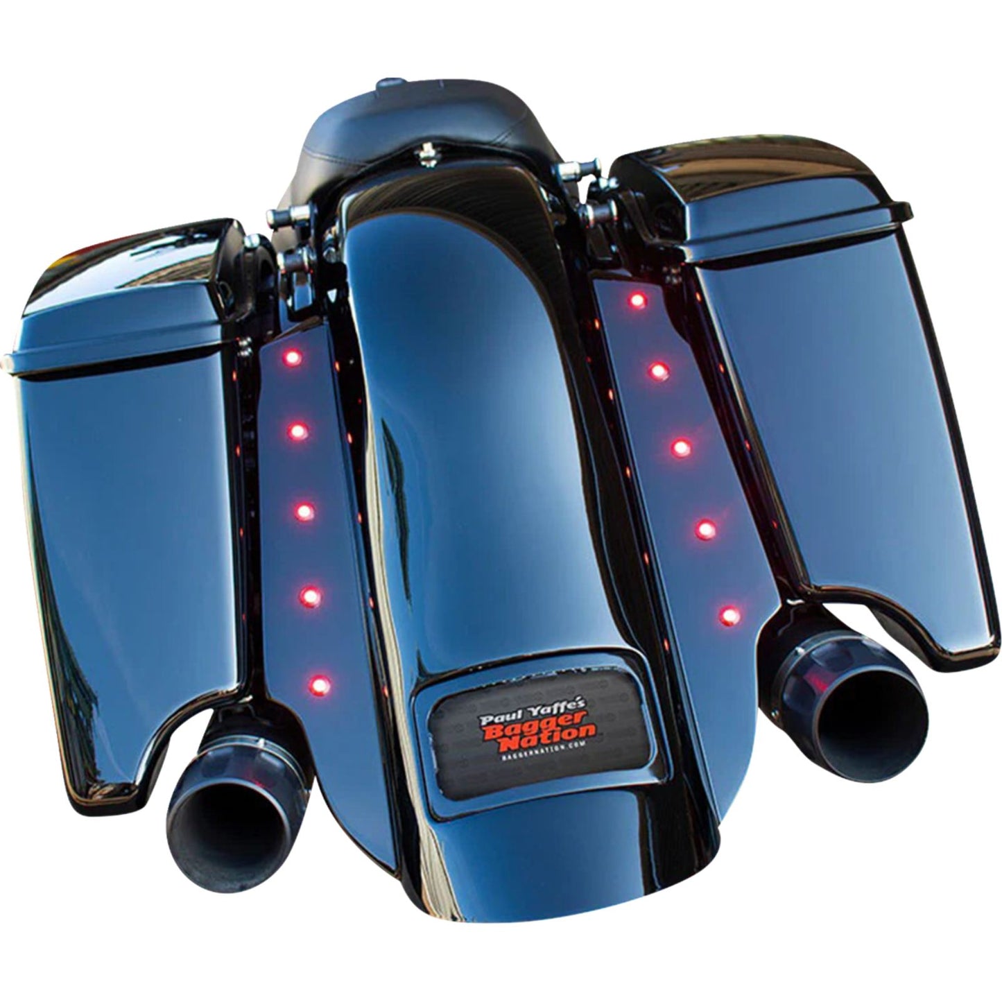 Paul Yaffe's Bagger Nation Swoop Rear Fender Black Plate Frame for HD Touring [MPN: PYO:KIT-3PC-DO-STD-B]_2559131