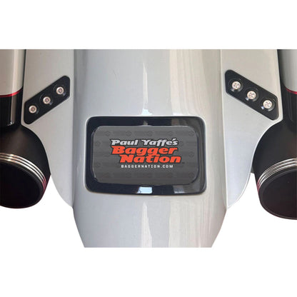 Paul Yaffe's Bagger Nation Rear Fender Kit - Black Plate Frame - Thunder Bolts [MPN: PYO:KIT-3PC-DOSTDTPB]_2562898