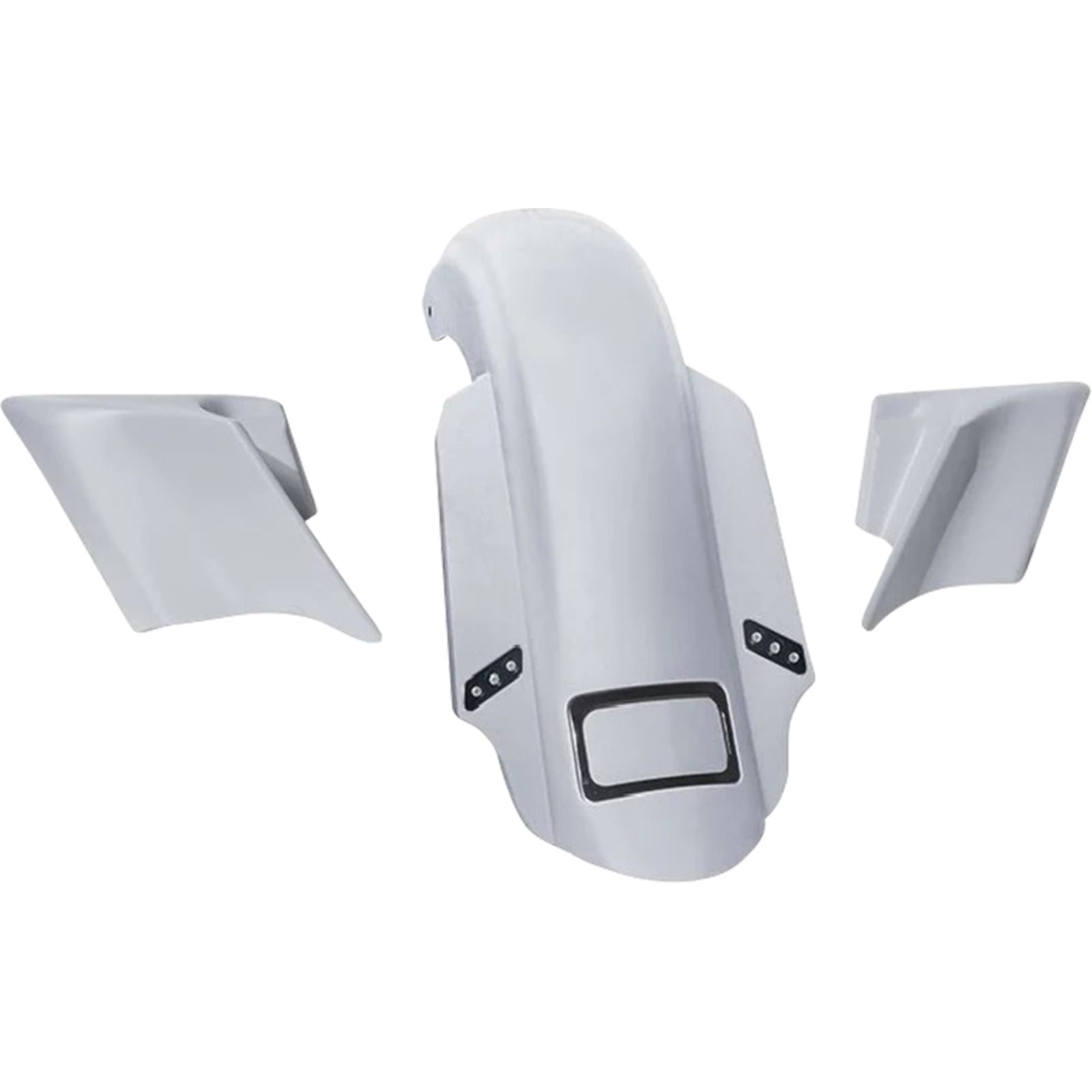Paul Yaffe's Bagger Nation Rear Fender Kit - Black Plate Frame - Thunder Bolts [MPN: PYO:KIT-3PC-DOSTDTPB]_2566038