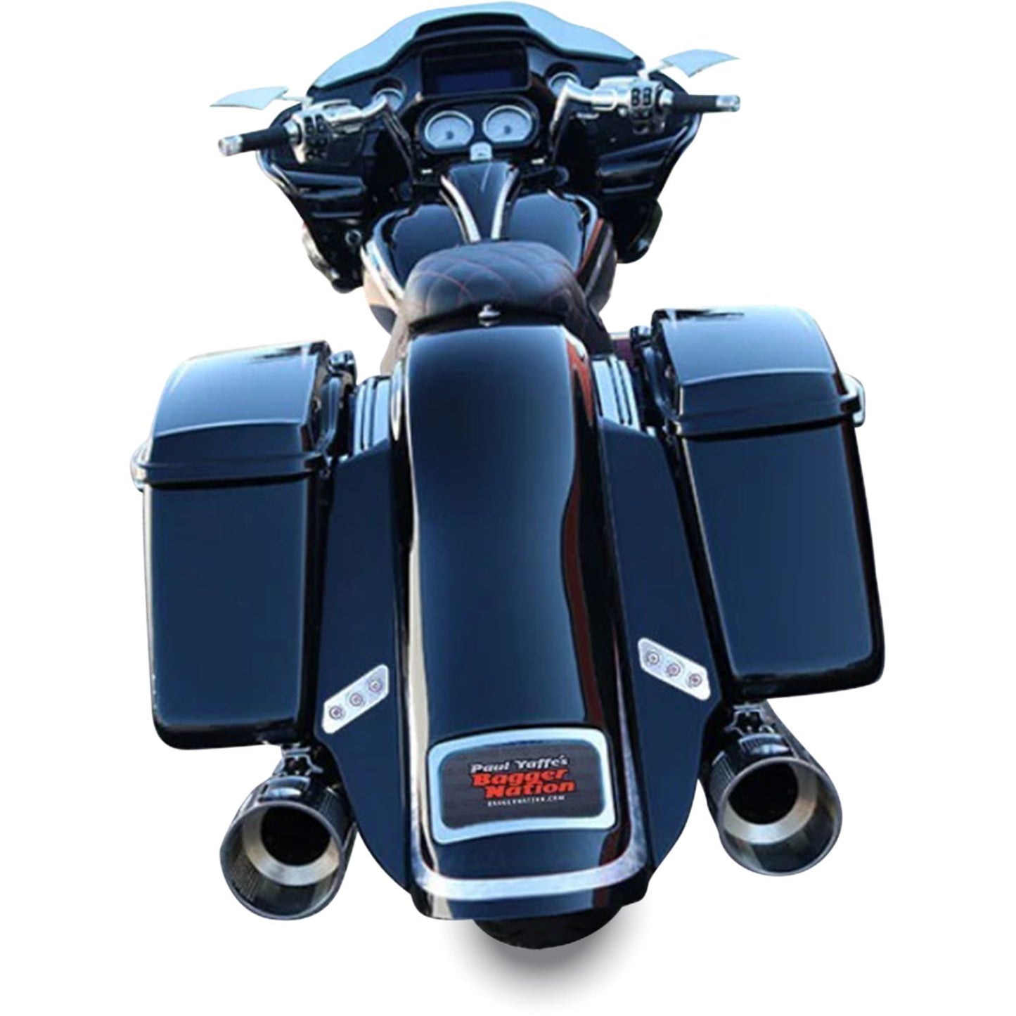 Paul Yaffe's Bagger Nation Rear Fender Kit - Chrome Plate Frame - Thunder Bolts [MPN: PYO:KIT-3PC-DOSTDTPC]_2558506