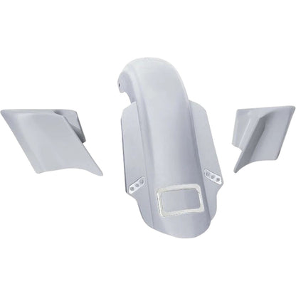 Paul Yaffe's Bagger Nation Rear Fender Kit - Chrome Plate Frame - Thunder Bolts [MPN: PYO:KIT-3PC-DOSTDTPC]_2563662