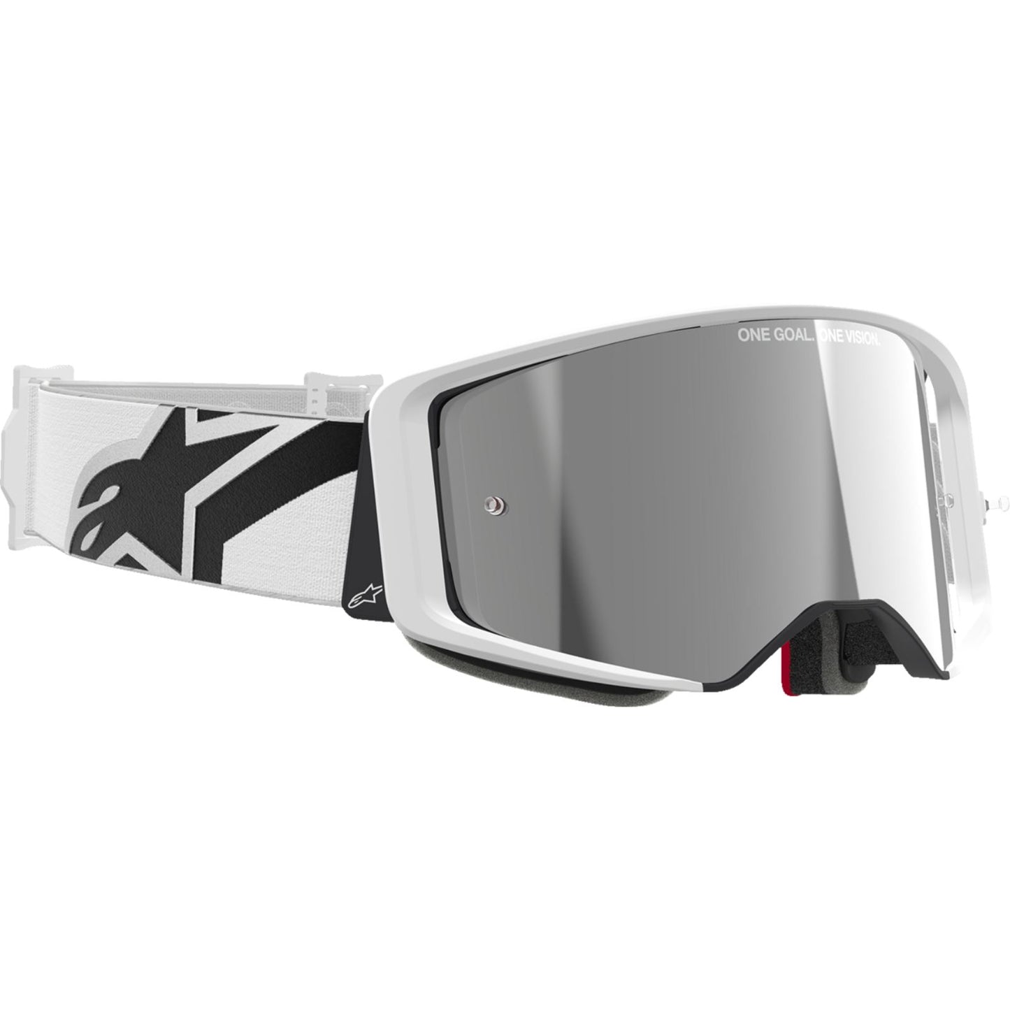 Alpinestars Supertech Goggles - Corp - White - Silver Mirror Lens [MPN: 5100325-2055]_2560267