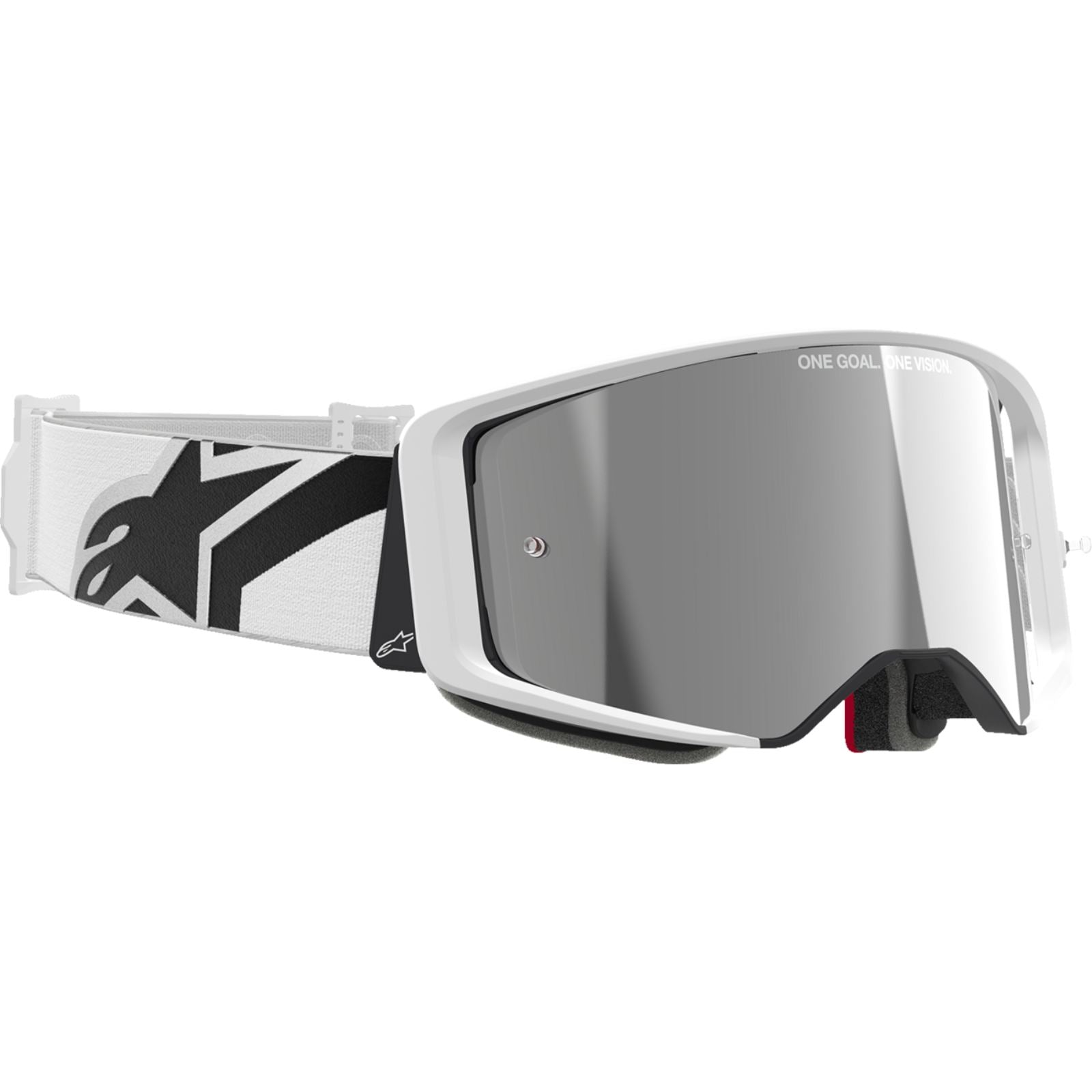 Alpinestars Supertech Goggles - Corp - White - Silver Mirror Lens [MPN: 5100325-2055]_2560267