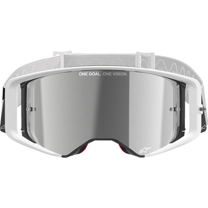 Alpinestars Supertech Goggles - Corp - White - Silver Mirror Lens [MPN: 5100325-2055]_2562733