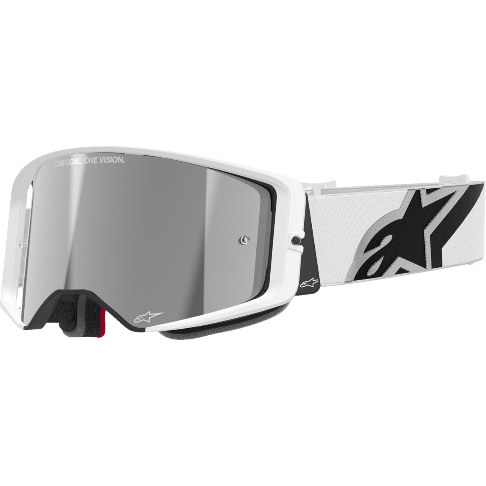 Alpinestars Supertech Goggles - Corp - White - Silver Mirror Lens [MPN: 5100325-2055]_2563897