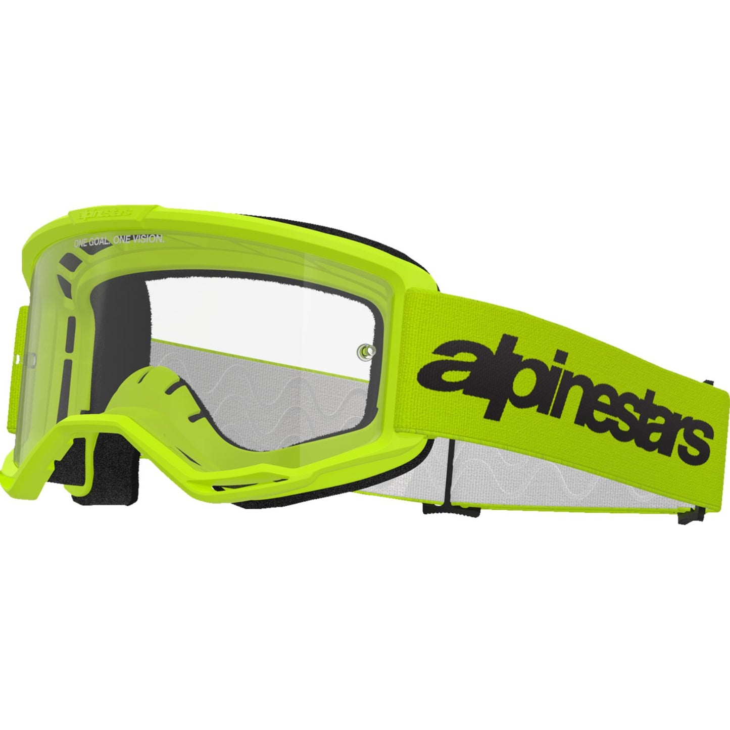 Alpinestars Vision 3 Goggles - Wordmark - Yellow - Clear Lens [MPN: 5103325-5038]_2565484