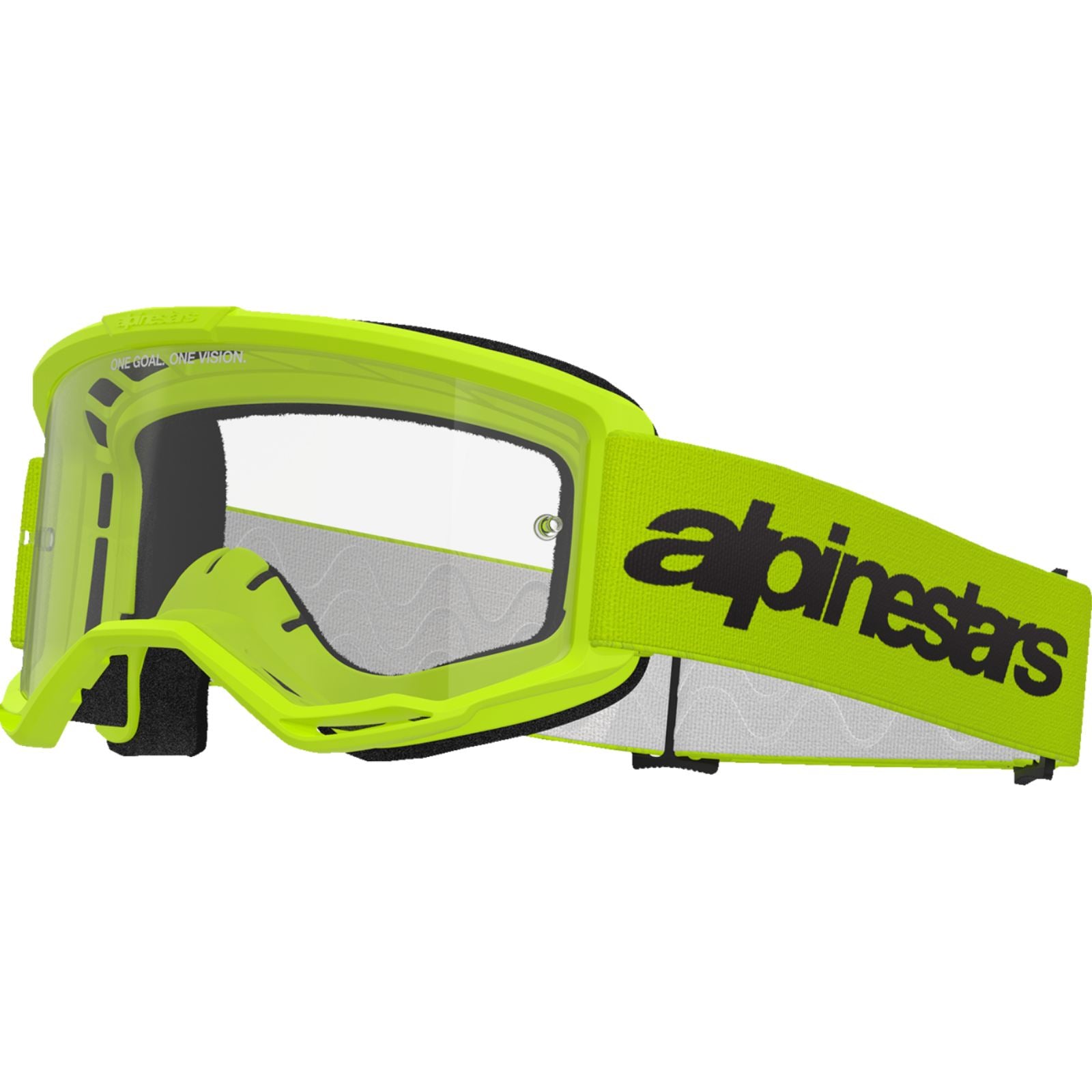 Alpinestars Vision 3 Goggles - Wordmark - Yellow - Clear Lens [MPN: 5103325-5038]_2565484