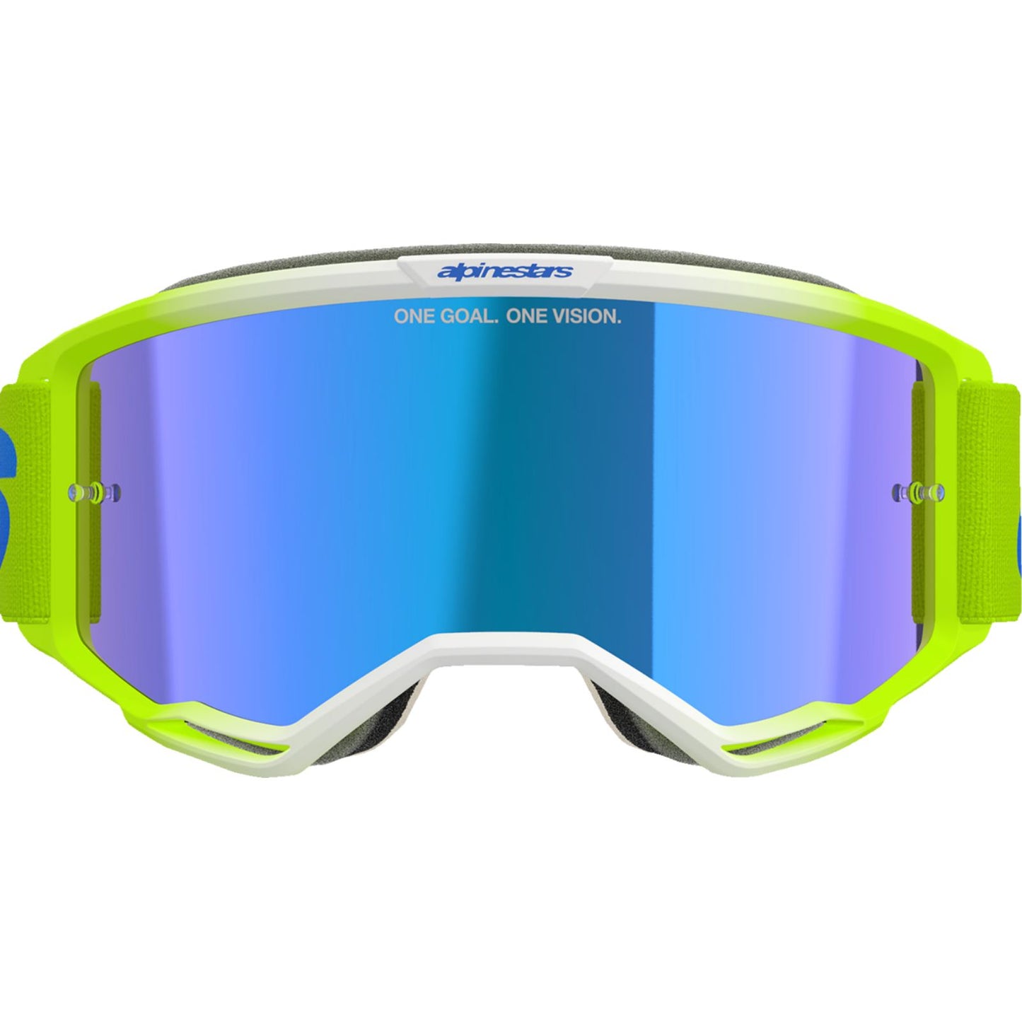 Alpinestars Vision 5 Goggles - Blaze - Yellow/Blue - Blue Mirror Lens [MPN: 5102125-5007]_2565397