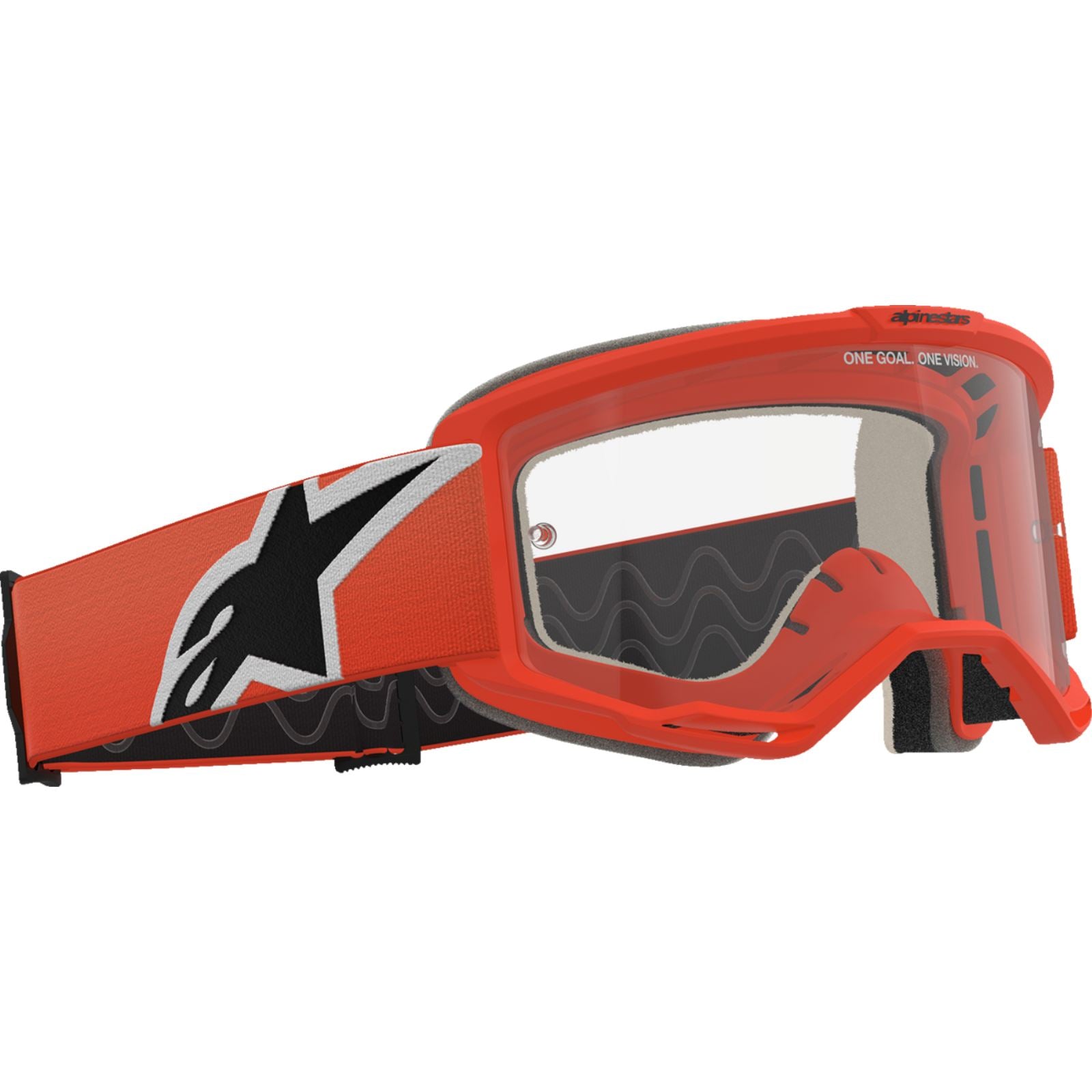 Alpinestars Vision 5 Goggles - Corp - Orange - Clear Lens [MPN: 5101725-430]_2561052