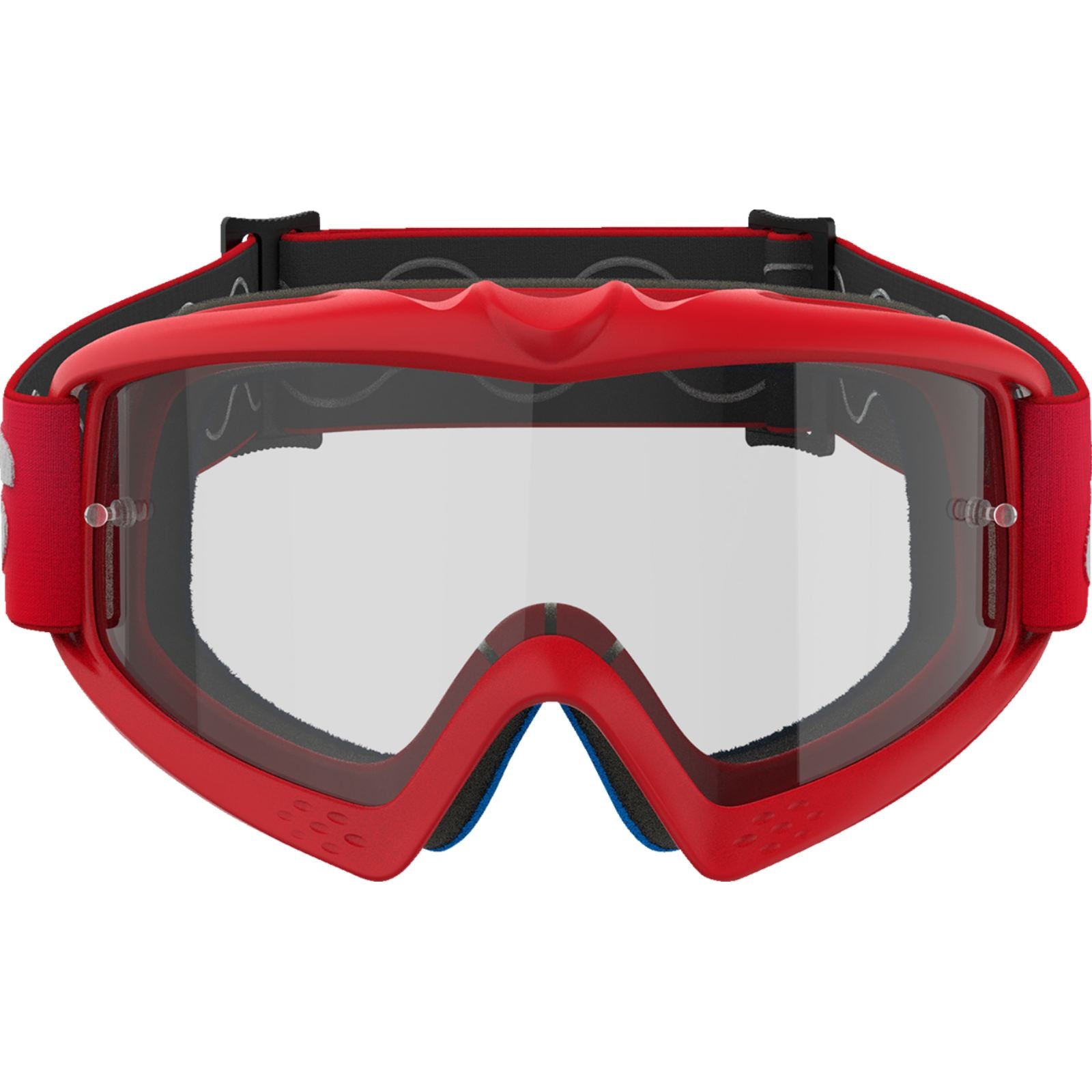 Alpinestars Youth Vision Goggles - Blaze - Red - Clear Lens [MPN: 5140325-3067]_2566408