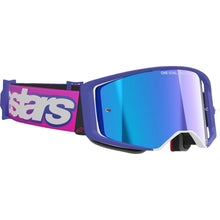 Alpinestars Supertech Vision Goggles - Vista - Purple Fluo/Pink - Blue Mirror Lens [MPN: 5100226-3152]_2568517