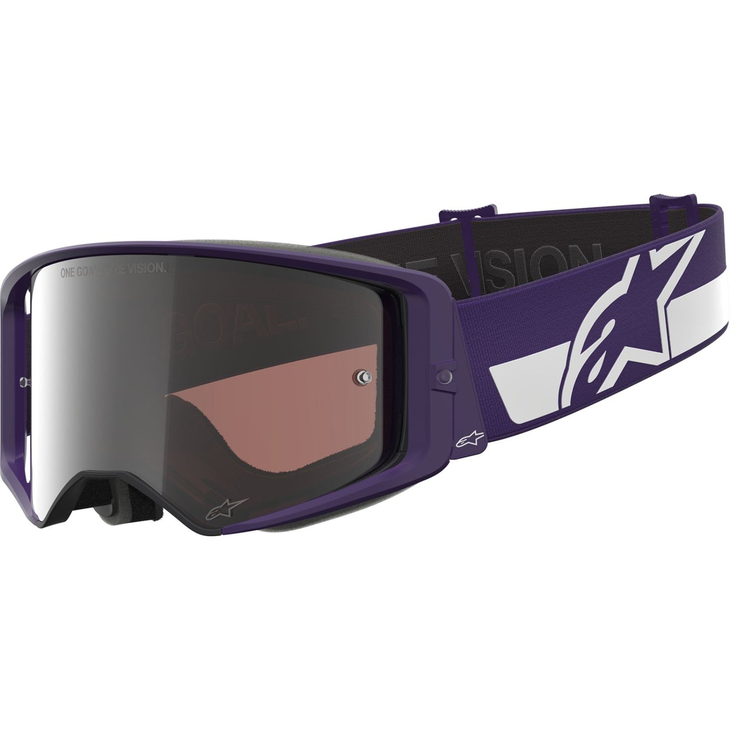 Alpinestars Supertech Goggles - Hunta 96 XXV - Purple/White - Silver Mirror Lens [MPN: 5101226-3168]_2558493