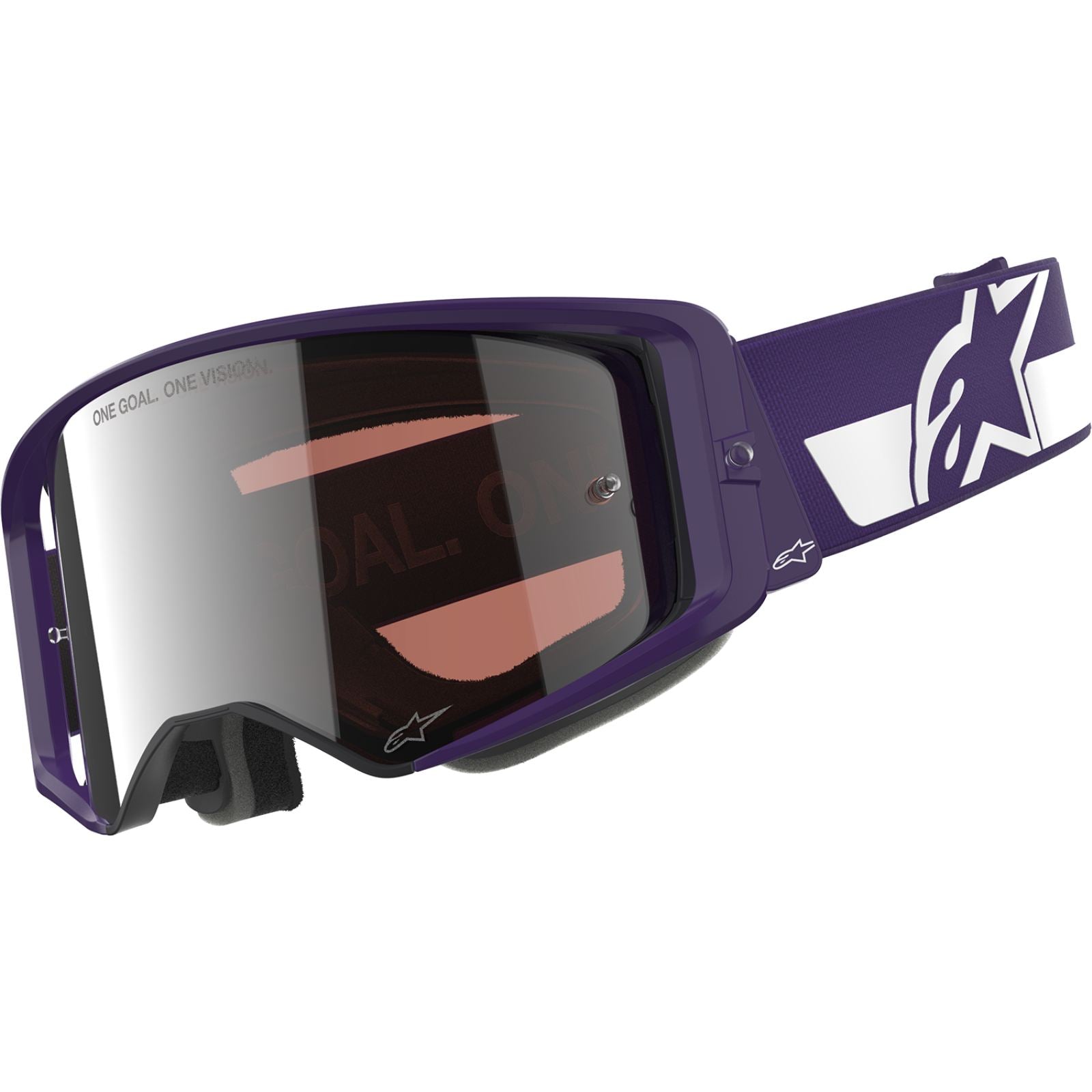 Alpinestars Supertech Goggles - Hunta 96 XXV - Purple/White - Silver Mirror Lens [MPN: 5101226-3168]_2558497