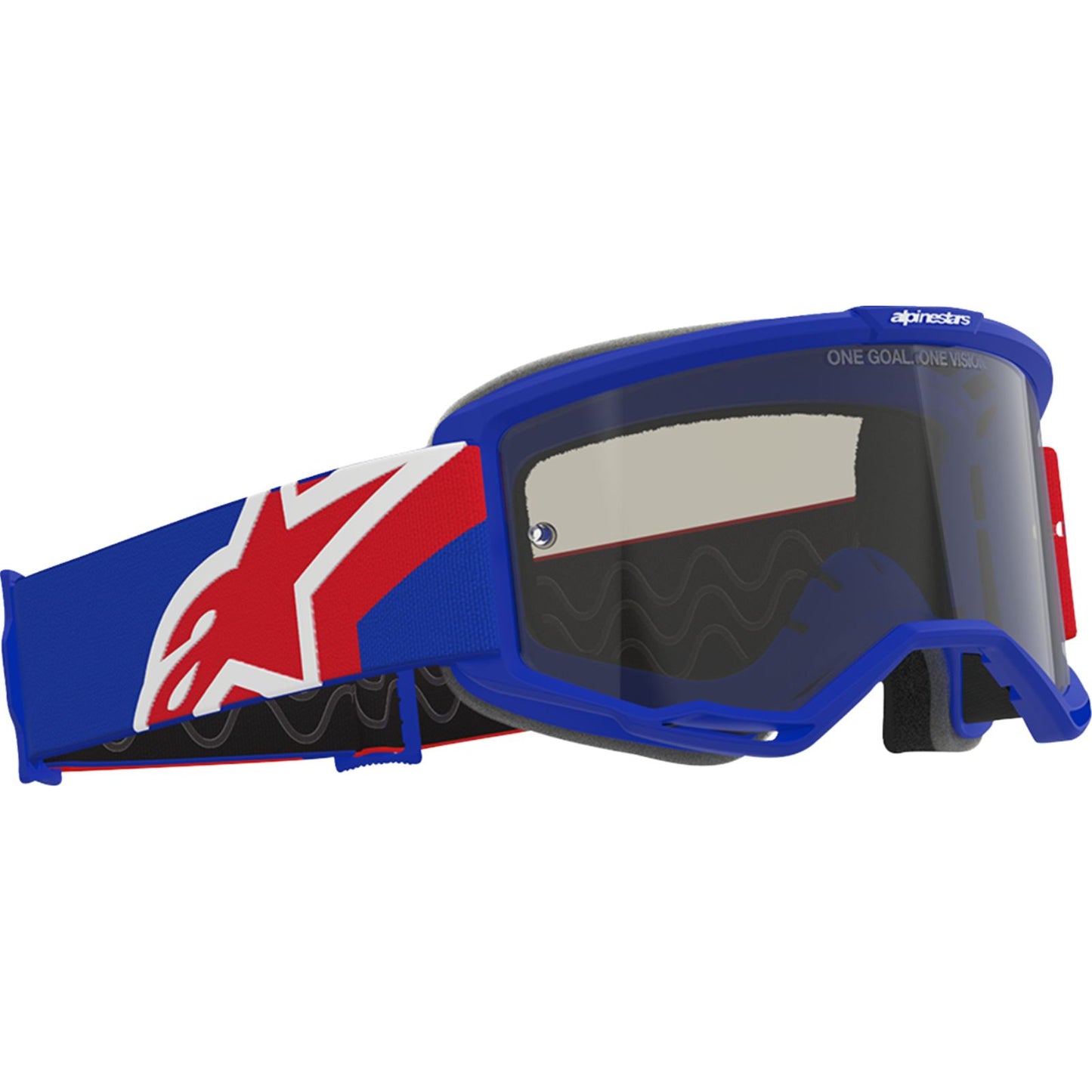 Alpinestars Vision Sand Goggles - Blue/Red/White - Dark Smoke Lens [MPN: 5100826-7295]_2563810
