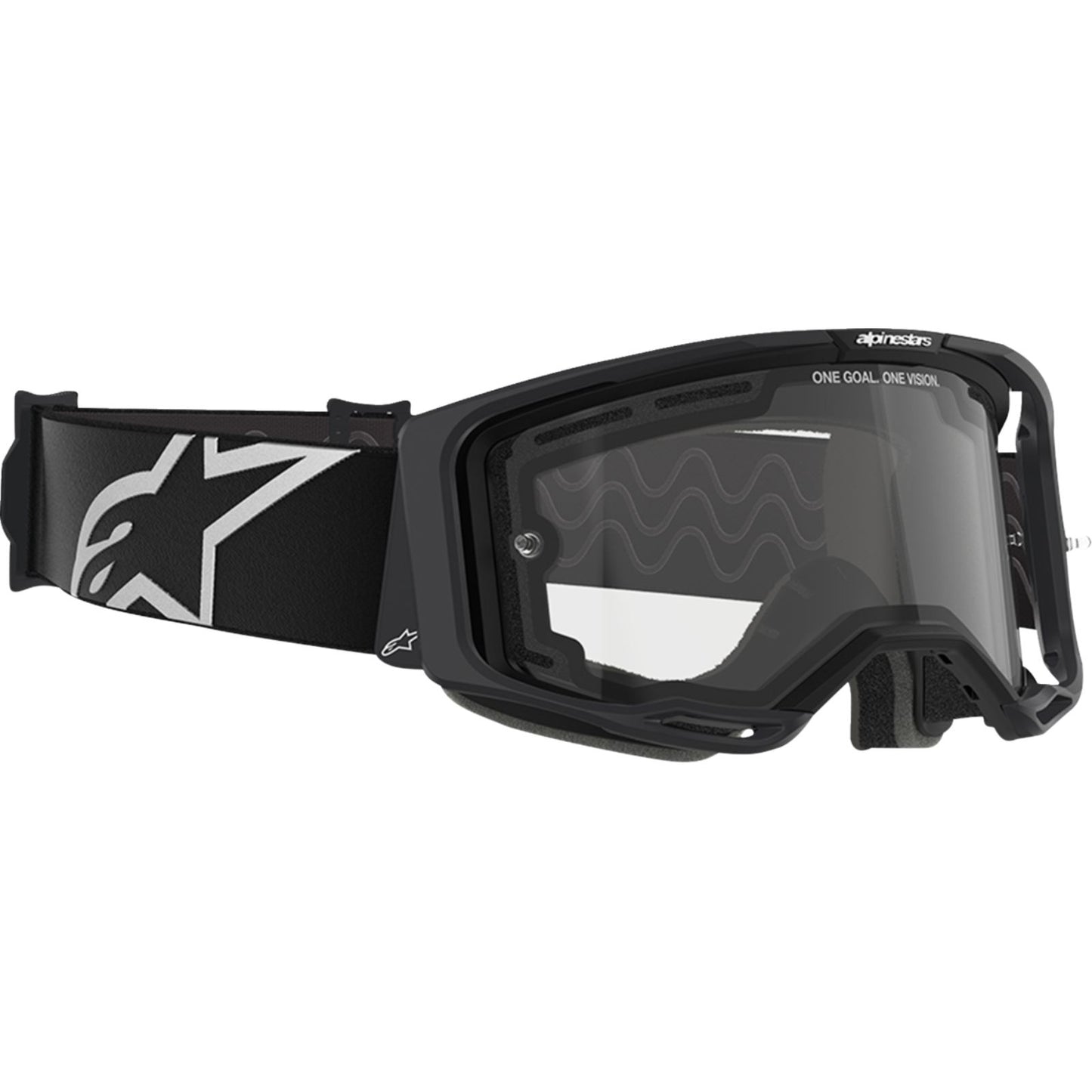 Alpinestars Vision 8 Goggles - Corp - Dual Pane - Black - Clear Lens [MPN: 5101025-1517]_2559579