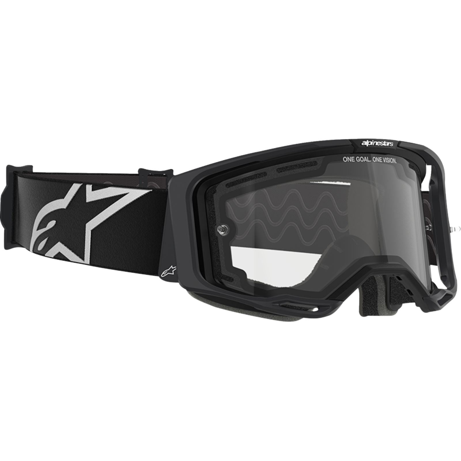 Alpinestars Vision 8 Goggles - Corp - Dual Pane - Black - Clear Lens [MPN: 5101025-1517]_2559579