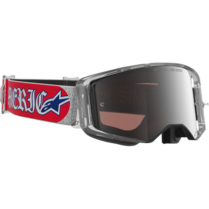 Alpinestars Supertech Goggles - Merica 25 - Red/Blue - Silver/Copper [MPN: 5105226-3720]_2564669