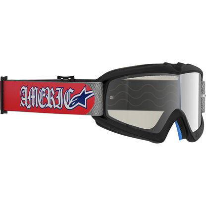Alpinestars Youth Vision Corp Goggles - Merica 25 - Red/Blue Silver Mirror Lens [MPN: 5140126-3700]_2562004